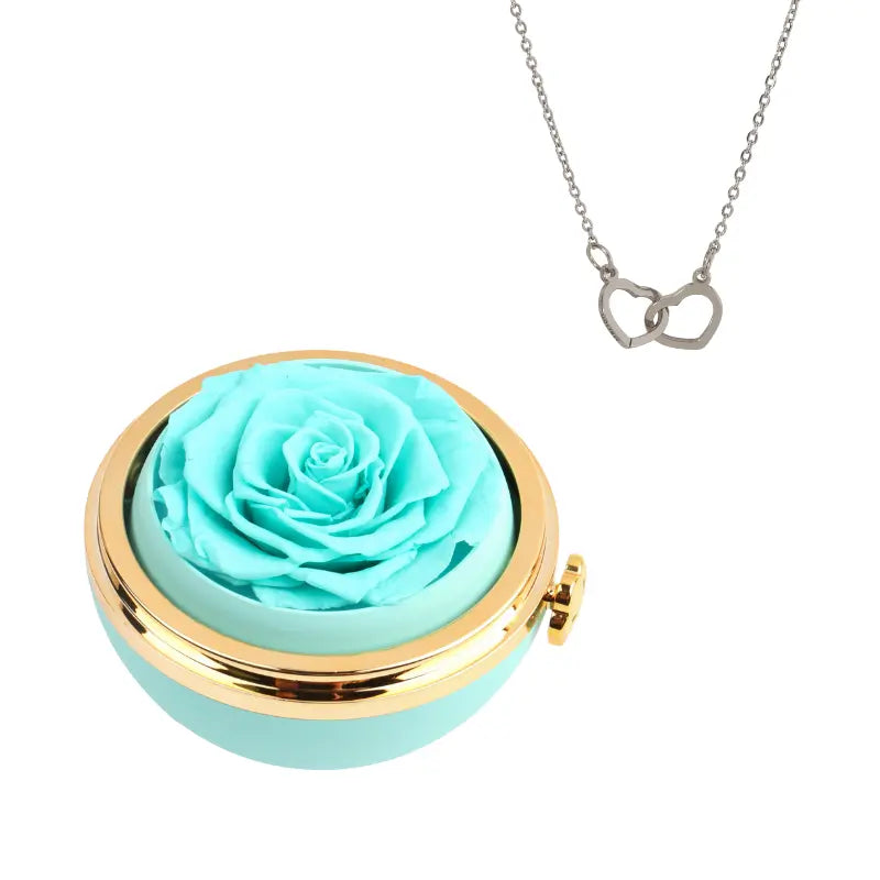 Alvea™ Cofre Pasión Rosa Eterna con Collar Grabado