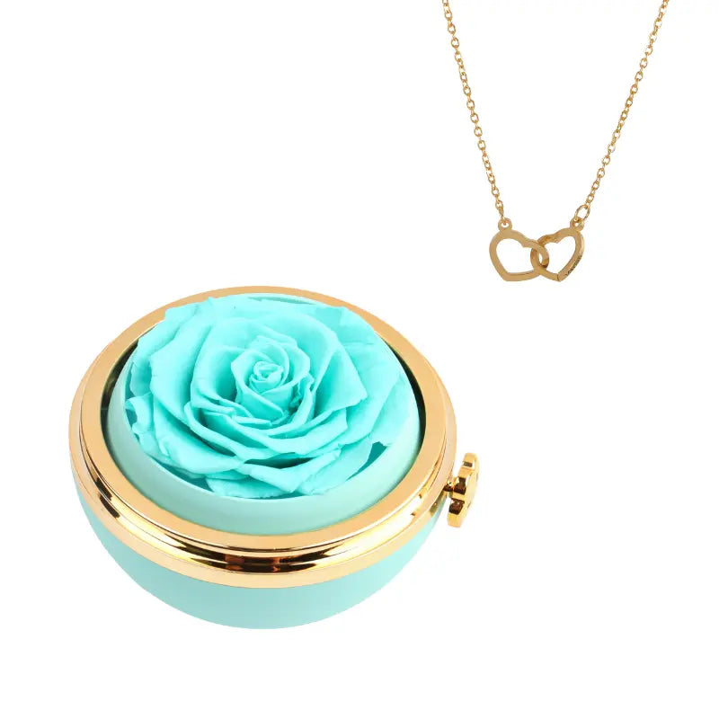 Alvea™ Cofre Pasión Rosa Eterna con Collar Grabado