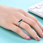 ANILLO DE BARRA DE ÓNIX 