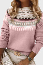 Alvea™ Gemma Jersey de Cuello Redondo Texturizado