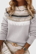 Alvea™ Gemma Jersey de Cuello Redondo Texturizado