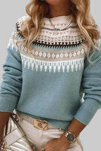 Alvea™ Gemma Jersey de Cuello Redondo Texturizado