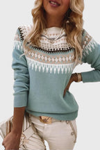 Alvea™ Gemma Jersey de Cuello Redondo Texturizado