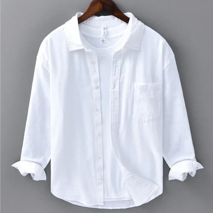 LORENZO | CAMISA DE ALGODÓN Y LINO