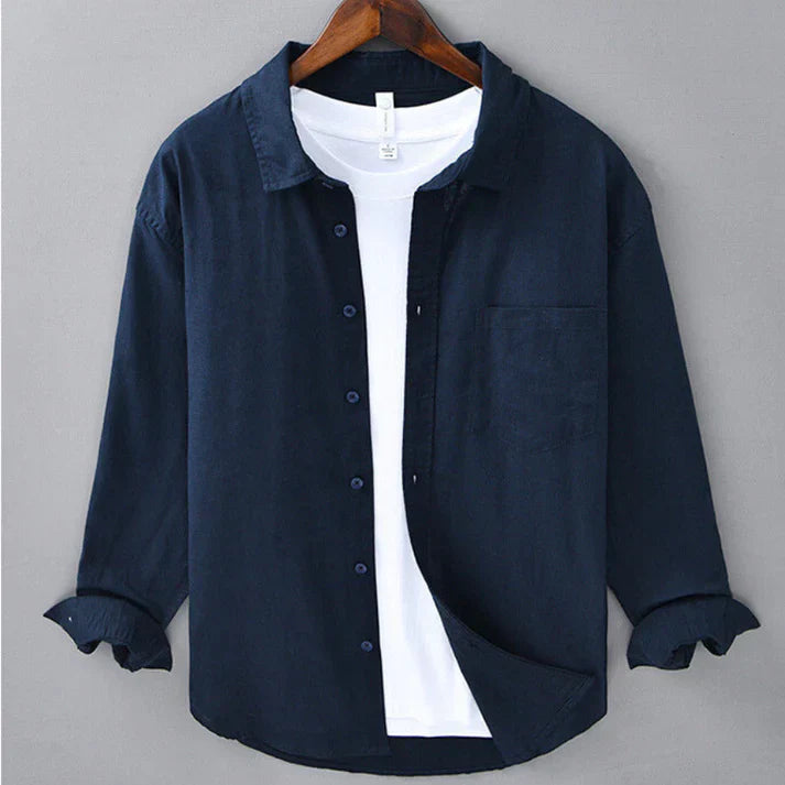 LORENZO | CAMISA DE ALGODÓN Y LINO