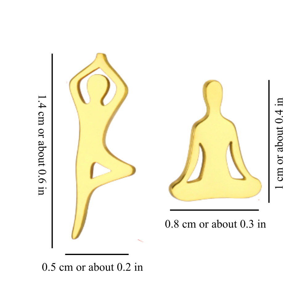 PENDIENTES DE YOGA DESCOMBINADOS (PAR) 