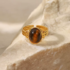 ANILLO DE PIEDRA NATURAL (AJUSTABLE) 