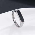 ANILLO DE BARRA DE ÓNIX 
