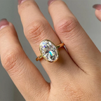 ANILLO DE ÓPALO DE ORO 