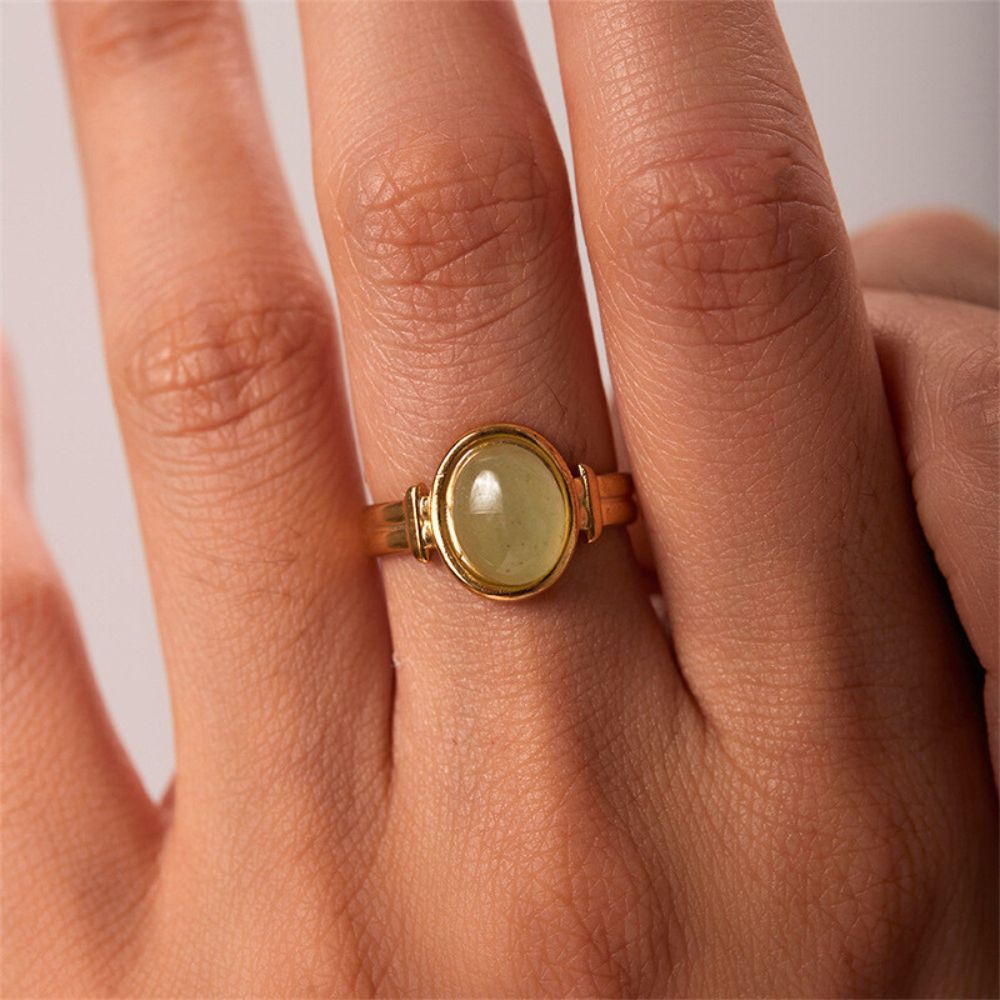 Alvea™ Anillo de piedra natural (ajustable)