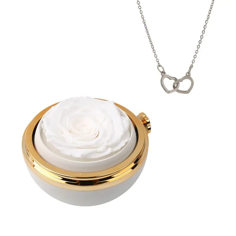 Alvea™ Cofre Pasión Rosa Eterna con Collar Grabado