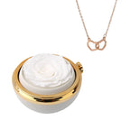 Alvea™ Cofre Pasión Rosa Eterna con Collar Grabado