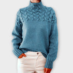 Alvea™ Eva Suéter femenino con detalle de trenza