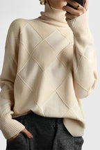 Alvea™ Jasmine Jersey de Cuello Alto de Cachemira