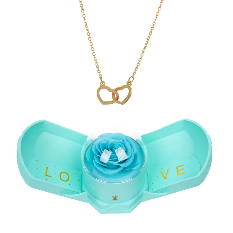 Alvea™ Cofre Armonía Rosa Eterna con Collar Grabado