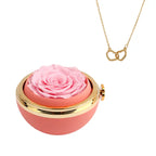 Alvea™ Cofre Pasión Rosa Eterna con Collar Grabado