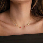 Collar de Charms Espaciales en Oro 18K