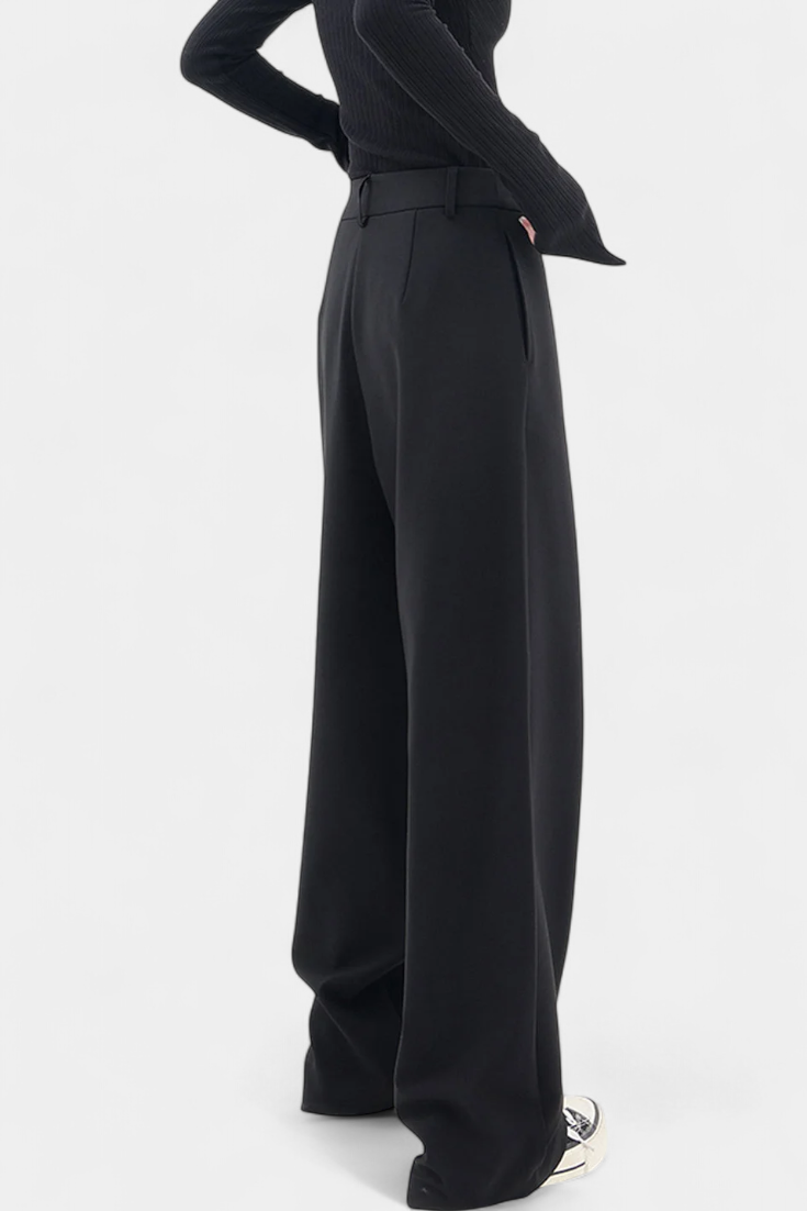 Alvea™ Paloma Pantalones Rectos con Drapado Moderno