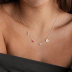 Collar de Charms Espaciales en Oro 18K