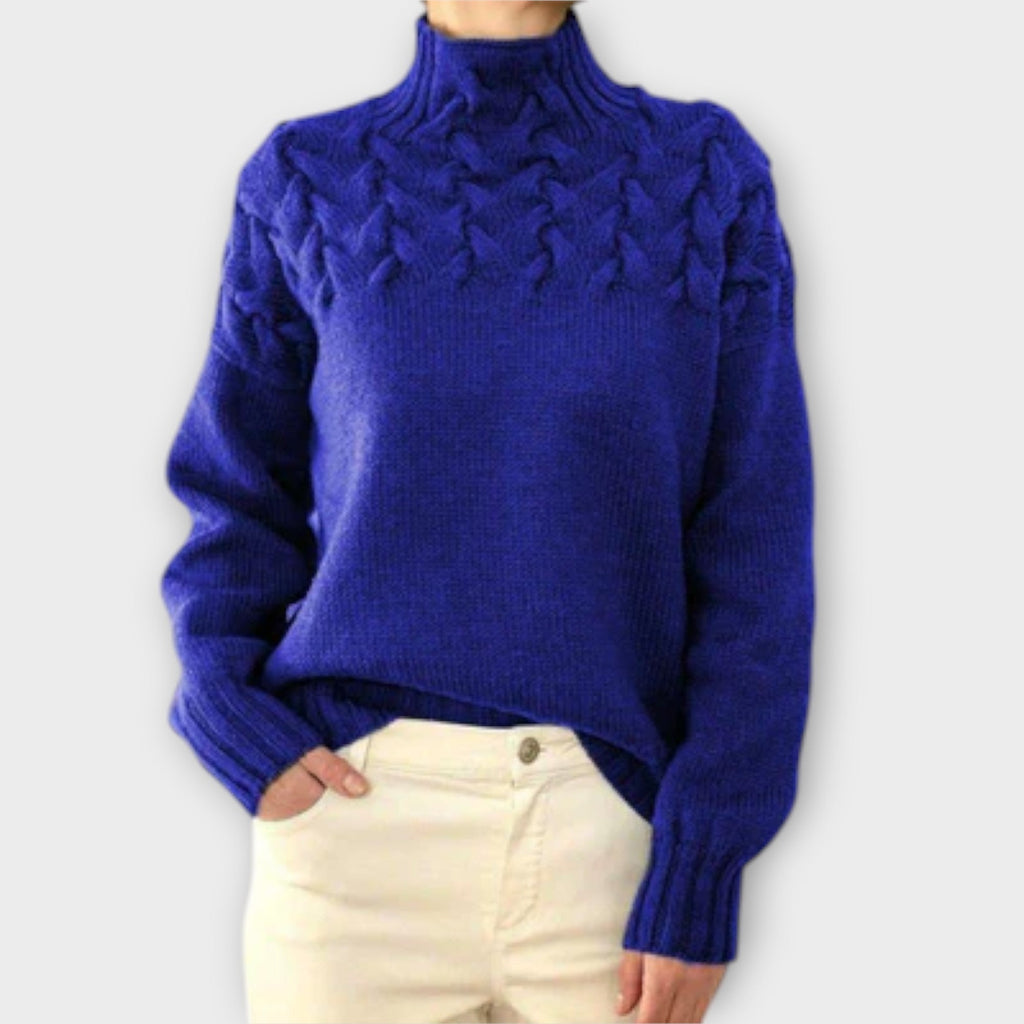 Alvea™ Eva Suéter femenino con detalle de trenza