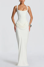 Alvea™ Vestido maxi de escote cuadrado
