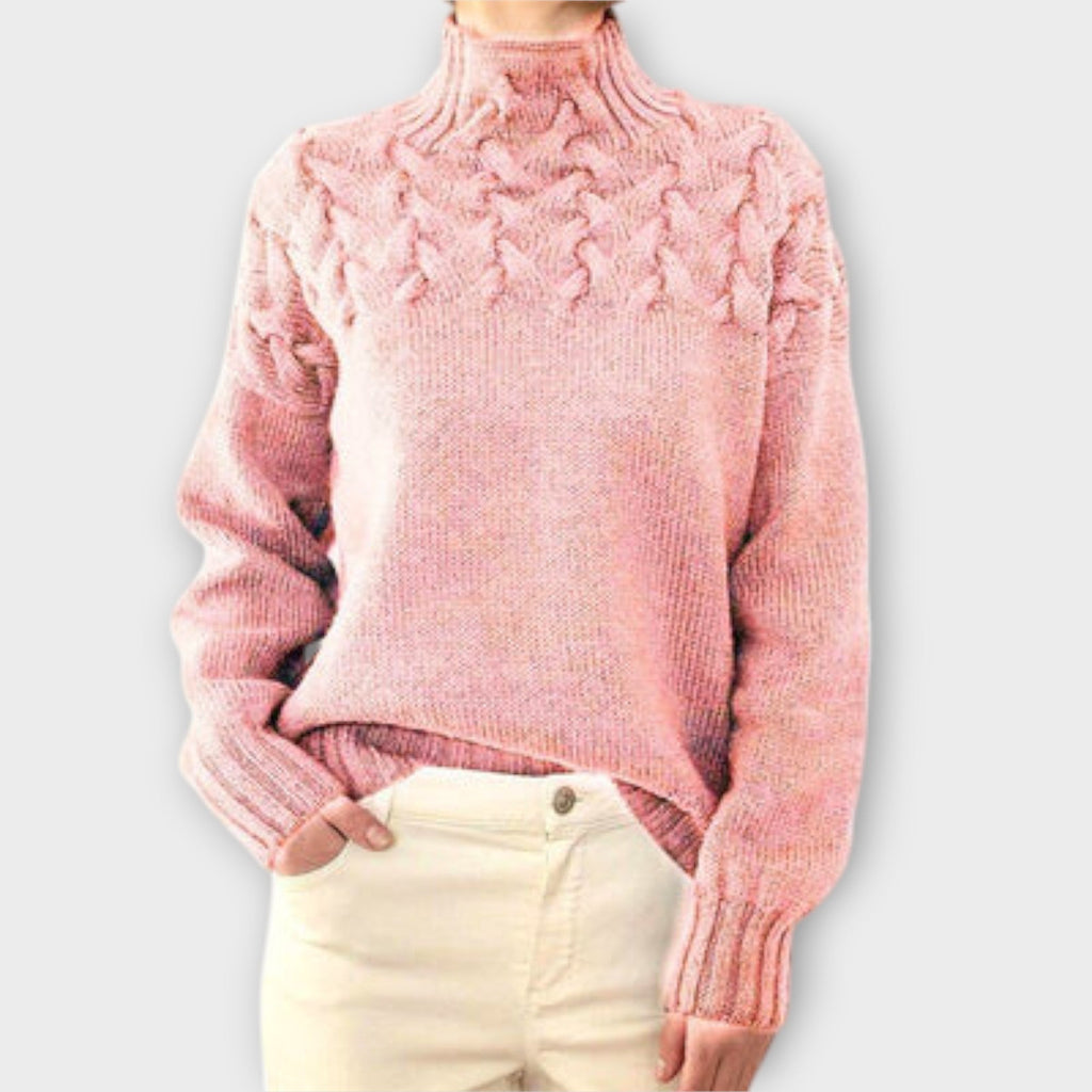 Alvea™ Eva Suéter femenino con detalle de trenza