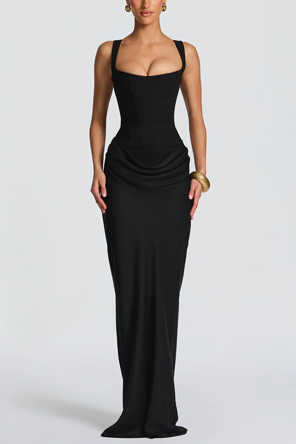 Alvea™ Vestido maxi de escote cuadrado