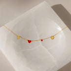 Collar de Charms Espaciales en Oro 18K