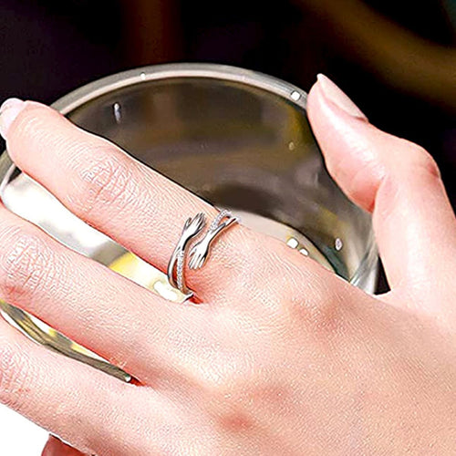 Alvea™ Anillo abrazo con incrustaciones de diamantes (ajustable)