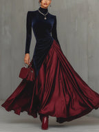 Alvea™ Vestido largo bicolor