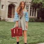 Alvea™ Knoten Bolsa Retro Twist en Azul-Rosa