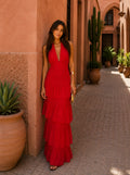 Manila dress in red