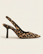 Mónica – Zapatos de tacón de leopardo con punta afilada