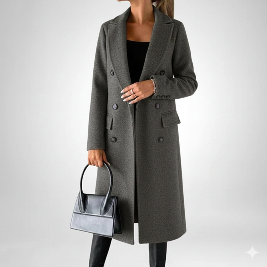 Alvea™  ABRIGO LARGO CON DOBLE BOTÓN