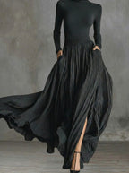 Alvea™ Vestido maxi de cintura alta