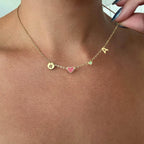 Collar de Charms Espaciales en Oro 18K