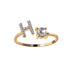 Alvea™ Cofre Rosa Eterna con Anillo con Inicial