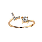 Alvea™ Cofre Rosa Eterna con Anillo con Inicial