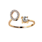 Alvea™ Cofre Rosa Eterna con Anillo con Inicial