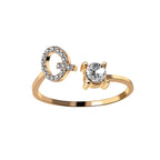 Alvea™ Cofre Rosa Eterna con Anillo con Inicial