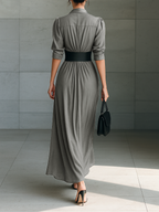 Alvea™ Vestido largo plisado