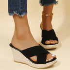 Carla – Sandalias de cuña relajadas