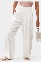 Alvea™ Lexia Pantalón de Algodón y Lino con Corte Fluido y Elegancia Natural