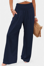 Alvea™ Lexia Pantalón de Algodón y Lino con Corte Fluido y Elegancia Natural