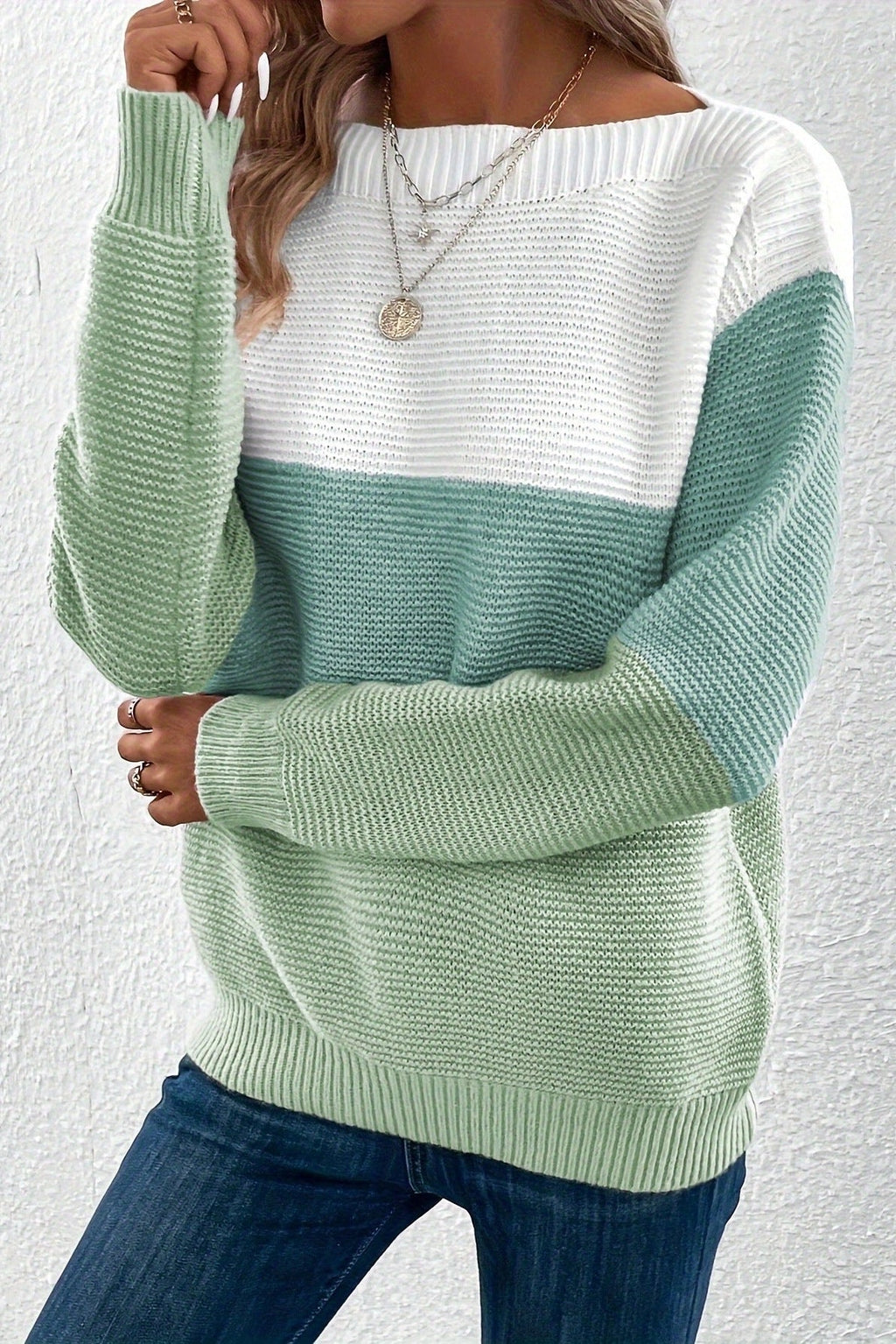 Alvea™ Soria Jersey de Mezcla de Lana con Toque Suave