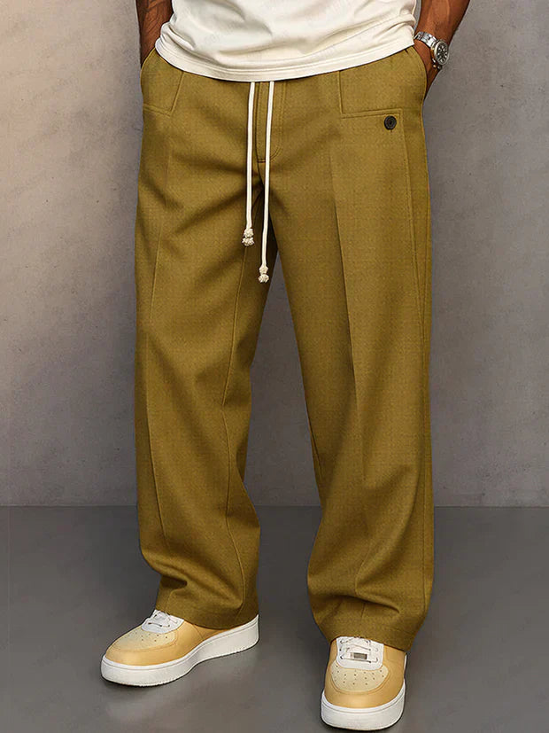 DARIO | PANTALÓN ELEGANTE CON CORDÓN AJUSTABLE