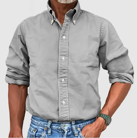 NELSON | CAMISA BÁSICA DE MANGA LARGA