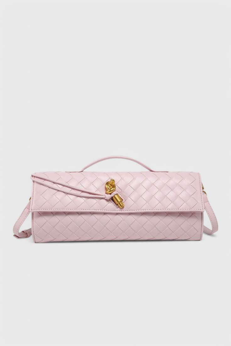 Alvea™ Melanie Clutch con Detalle de Nudo Dorado