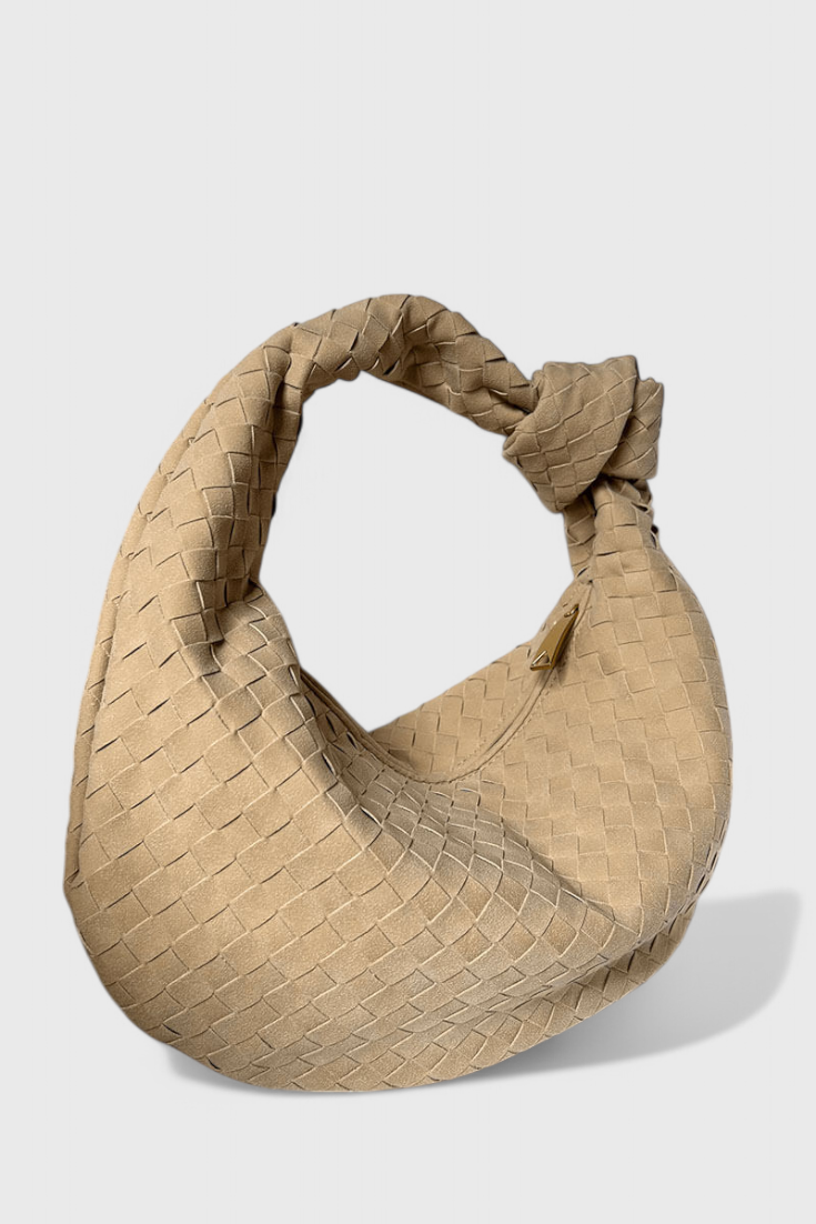 Alvea™ Lila Bolso Mediano Woven con Detalle de Nudo