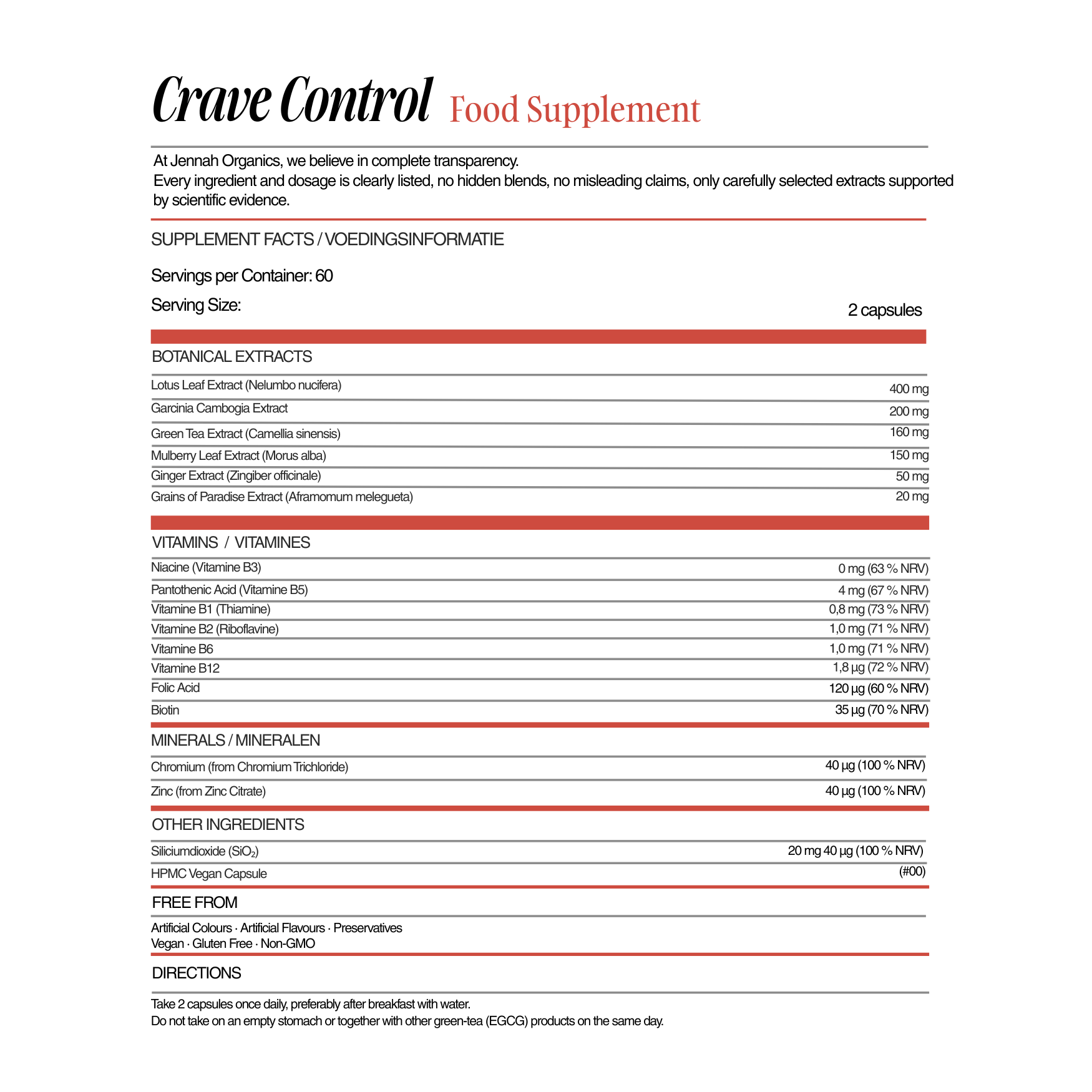 Crave Control | Tegen Zoete Trek, Vochtophoping & Snackdrang
